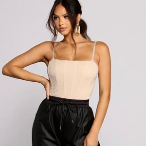 So Chic Corset Sleeveless Top